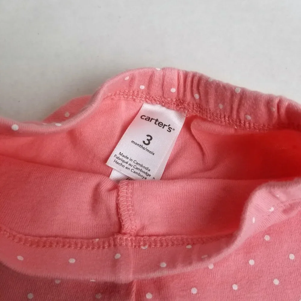Baby Girl 4pc Bundle Carter's Gerber Sleepers Pants NB 0-3M Daddys Princess